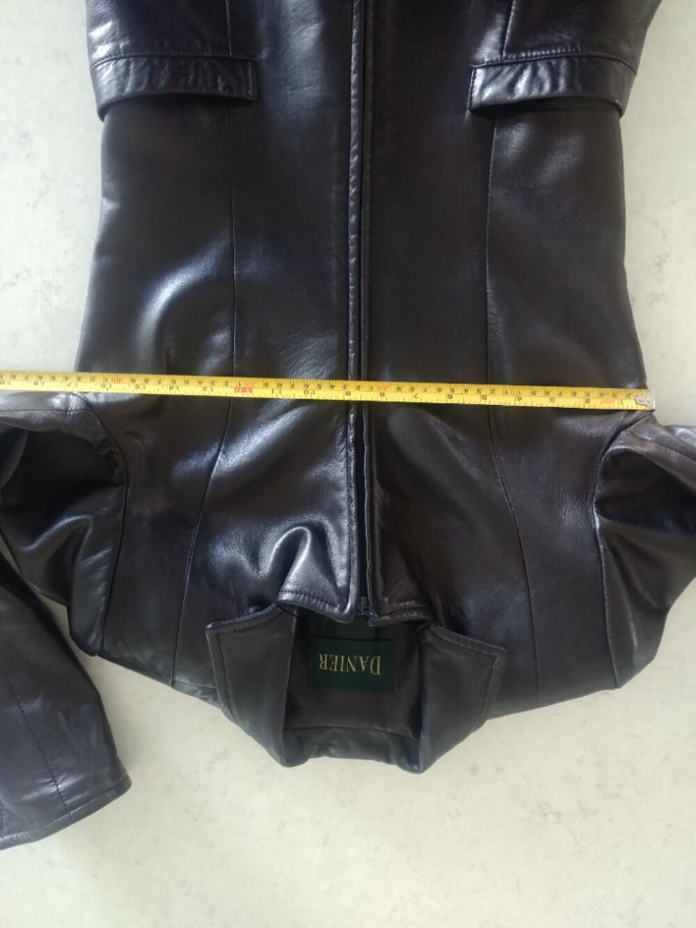 Vintage Danier made in Canada soft genuine leather black jacket size P - Picture 14 of 16